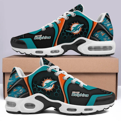 LIMITED EDITION - NEW CUSTOMIZED NFL19 MDP MIAMI DOLPHINS UNISEX AIR MAX PLUS SNEAKERS