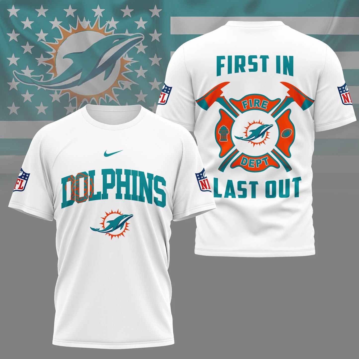 LIMITED EDITION - NEW CUSTOMIZED NFL19 MDP MIAMI DOLPHINS T-SHIRT | MULTIPLE COLORS AVAILABLE
