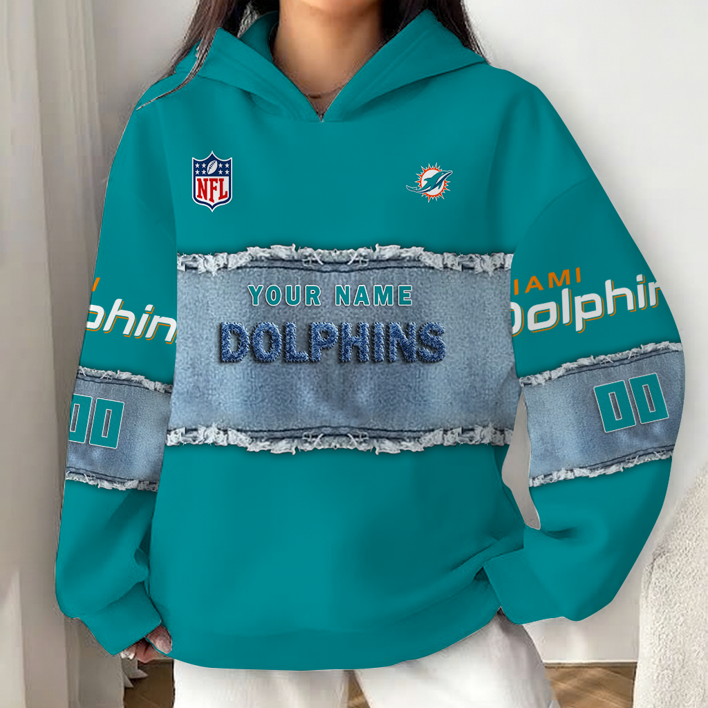 LIMITED EDITION - NEW CUSTOMIZED NFL19 MDP MIAMI DOLPHINS UNISEX HOODIE