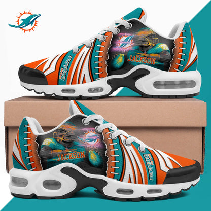 LIMITED EDITION - NEW CUSTOMIZED NFL19 MDP MIAMI DOLPHINS UNISEX AIR MAX PLUS SNEAKERS