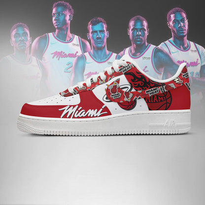 [HOT DEAL] NEW CUSTOMIZED NBA20 MHE MIAMI HEAT AF1 SHOES