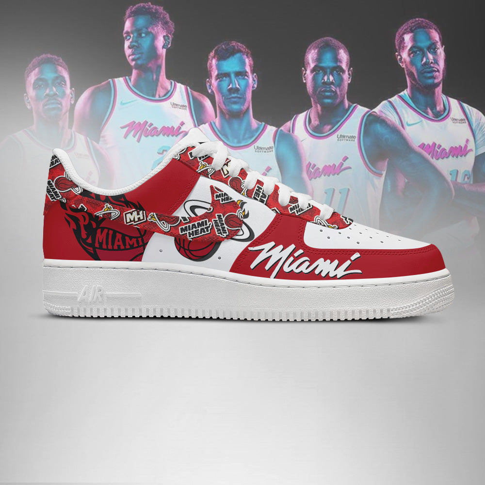 [HOT DEAL] NEW CUSTOMIZED NBA20 MHE MIAMI HEAT AF1 SHOES