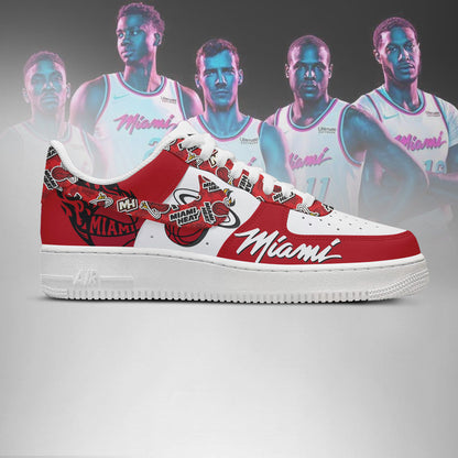 [HOT DEAL] NEW CUSTOMIZED NBA20 MHE MIAMI HEAT AF1 SHOES