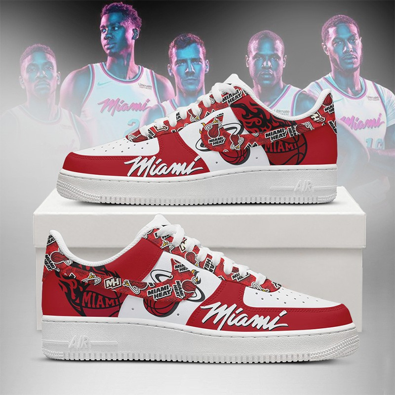 [HOT DEAL] NEW CUSTOMIZED NBA20 MHE MIAMI HEAT AF1 SHOES