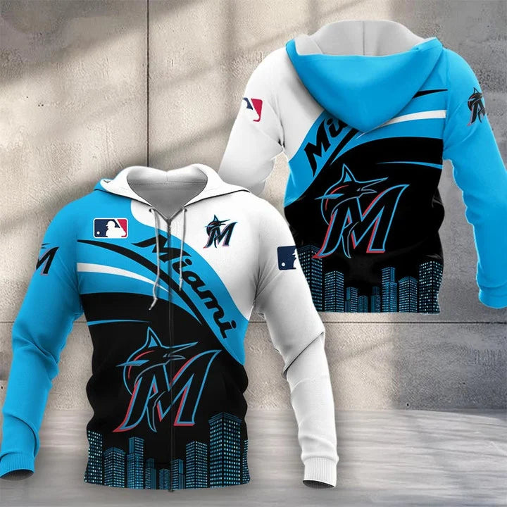 LIMITED EDITION - NEW CUSTOMIZED MLB20 MMS MIAMI MARLINS UNISEX T-SHIRT, POLO, HOODIE & JACKETS