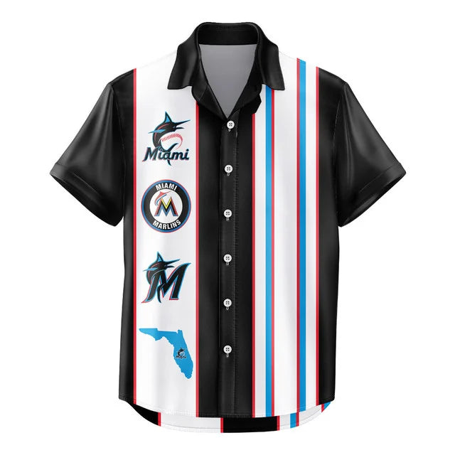 LIMITED EDITION - NEW CUSTOMIZED MLB20 MMS MIAMI MARLINS UNISEX HAWAIIAN SHIRT