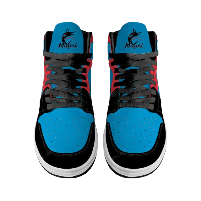LIMITED EDITION - NEW CUSTOMIZED MLB20 MI MARLINS AIR JORDAN SNEAKERS