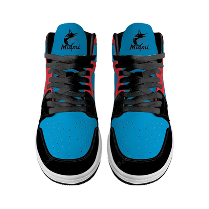 LIMITED EDITION - NEW CUSTOMIZED MLB20 MI MARLINS AIR JORDAN SNEAKERS
