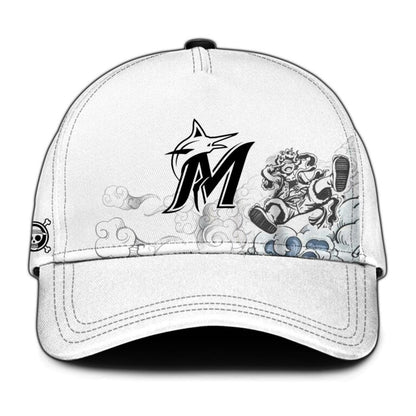 LIMITED EDITION - NEW CUSTOMIZED MLB20 MMS MIAMI MARLINS x ONE PIECE BASEBALL JERSEY & CAP
