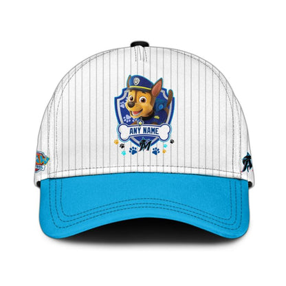 LIMITED EDITION - NEW CUSTOMIZED MLB20 MMS MIAMI MARLINS x PAW PATROL BASEBALL JERSEY & CAP