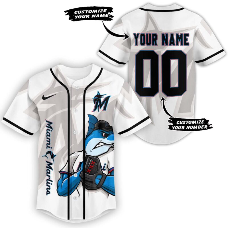 LIMITED EDITION - NEW CUSTOMIZED MLB20 MMS MIAMI MARLINS BASEBALL JERSEY