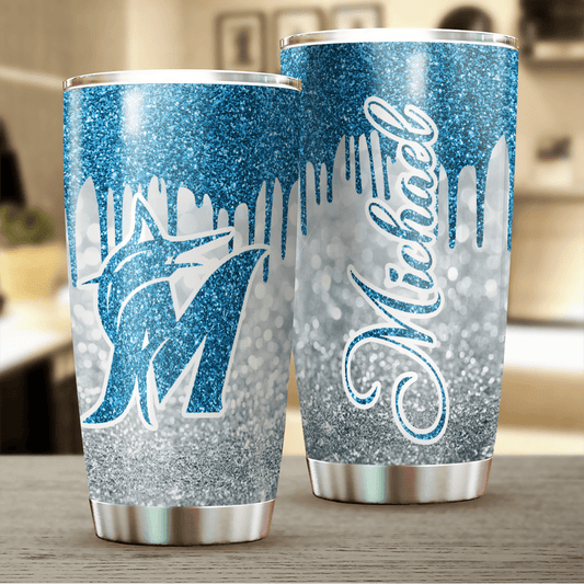 LIMITED EDITION - NEW CUSTOMIZED MLB20 MI MARLINS TUMBLER CUP