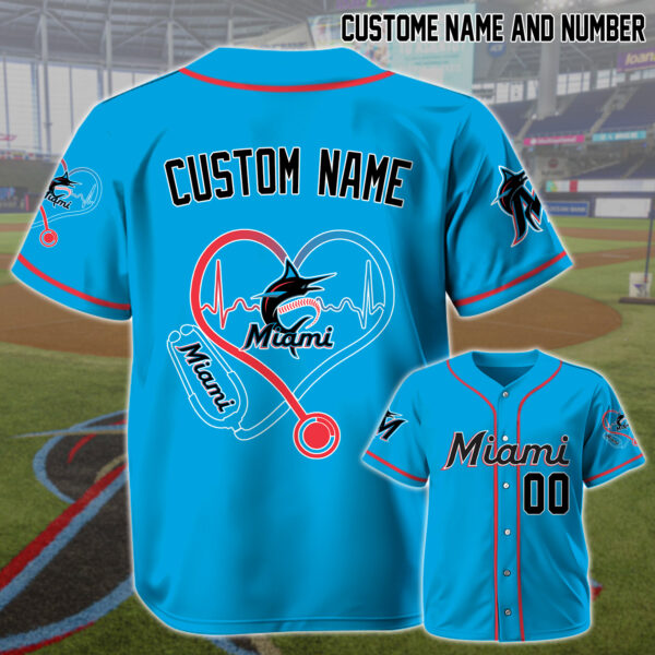 LIMITED EDITION - NEW CUSTOMIZED MLB20 MI MARLINS BASEBALL JERSEY