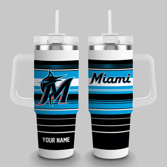 LIMITED EDITION - NEW CUSTOMIZED MLB20 MI MARLINS TUMBLER CUP