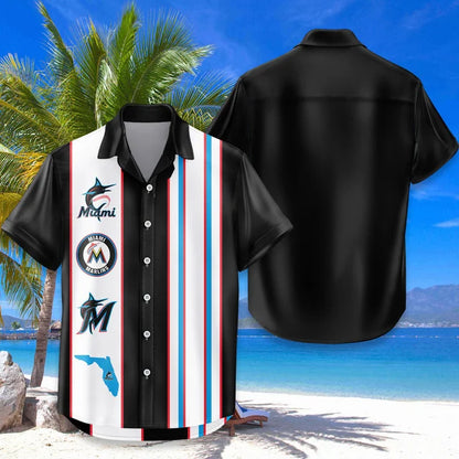LIMITED EDITION - NEW CUSTOMIZED MLB20 MMS MIAMI MARLINS UNISEX HAWAIIAN SHIRT