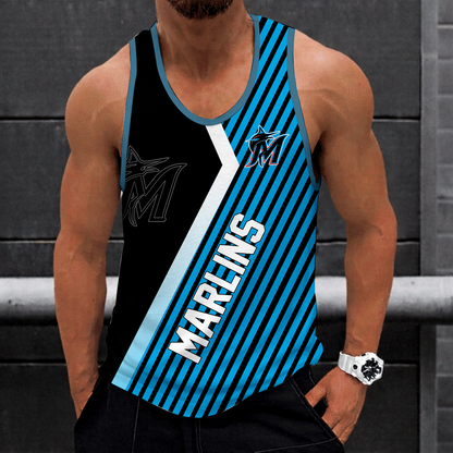 LIMITED EDITION - NEW CUSTOMIZED MLB20 MIAMI MARLINS UNISEX TANK TOP