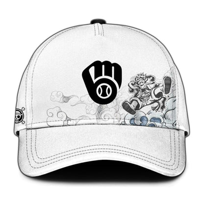 LIMITED EDITION - NEW CUSTOMIZED MLB15 MBS MILWAUKEE BREWERS x ONE PIECE BASEBALL JERSEY & CAP