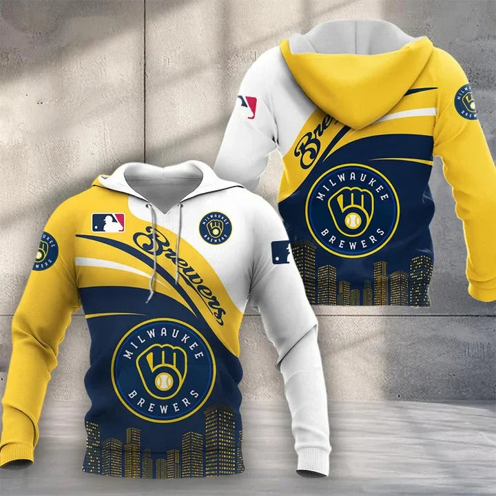 LIMITED EDITION - NEW CUSTOMIZED MLB15 MBS MILWAUKEE BREWERS UNISEX T-SHIRT, POLO, HOODIE & JACKETS