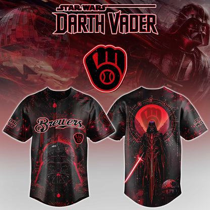 LIMITED EDITION - NEW CUSTOMIZED MLB15 MBS MILWAUKEE BREWERS x STAR WARS BASEBALL JERSEY