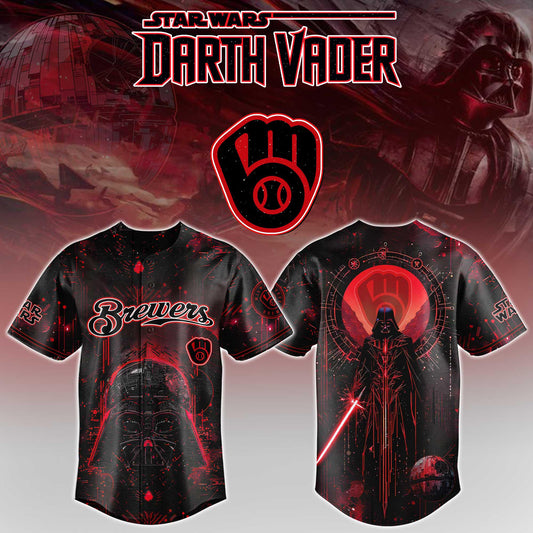 LIMITED EDITION - NEW CUSTOMIZED MLB15 MBS MILWAUKEE BREWERS x STAR WARS BASEBALL JERSEY