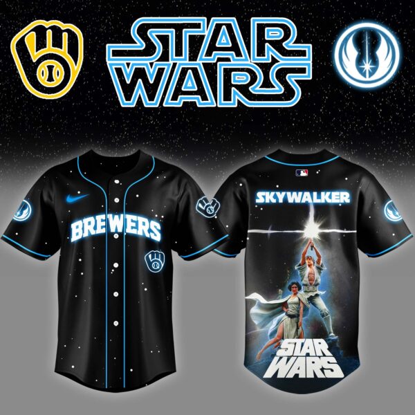 LIMITED EDITION - NEW CUSTOMIZED MLB15 MW BREWERS x STAR WARS BASEBALL JERSEY