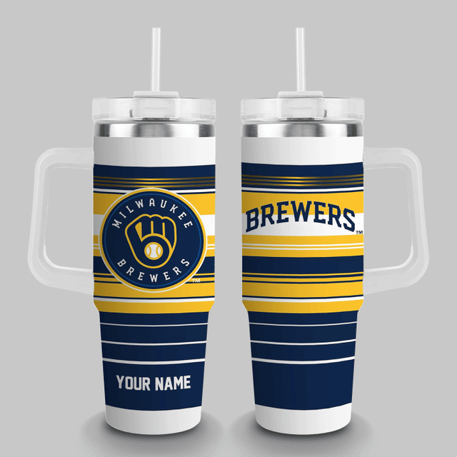 LIMITED EDITION - NEW CUSTOMIZED MLB15 MW BREWERS TUMBLER CUP