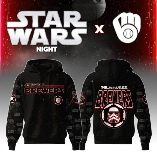 LIMITED EDITION - NEW CUSTOMIZED MLB15 MW BREWERS x STAR WARS T-SHIRT, HOODIE, ZIP HOODIE