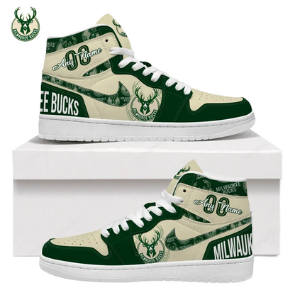 [HOT DEAL] NEW CUSTOMIZED NBA11 MBU MILWAUKEE BUCKS AIR JORDAN SNEAKERS