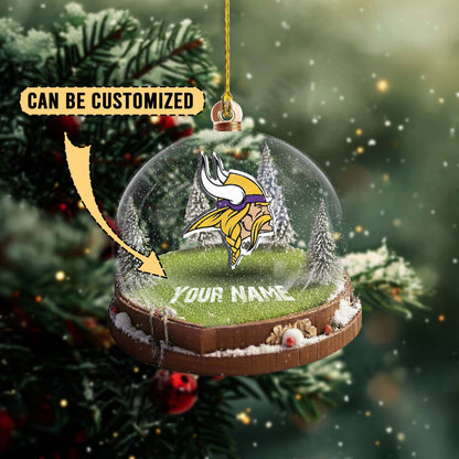 LIMITED EDITION - NEW CUSTOMIZED NFL05 MVK MINNESOTA VIKINGS ACRYLIC ORNAMENT