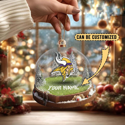 LIMITED EDITION - NEW CUSTOMIZED NFL05 MVK MINNESOTA VIKINGS ACRYLIC ORNAMENT