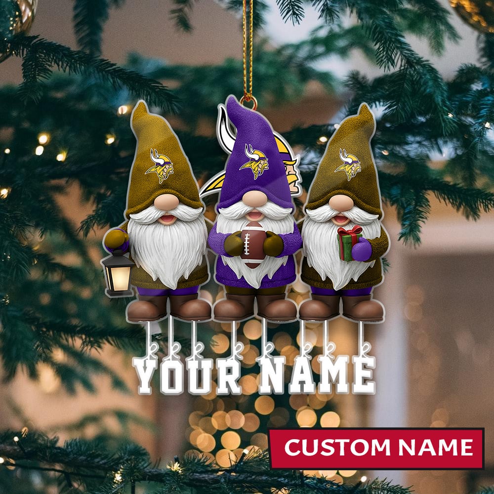 LIMITED EDITION - NEW CUSTOMIZED NFL05 MVK MINNESOTA VIKINGS ORNAMENT