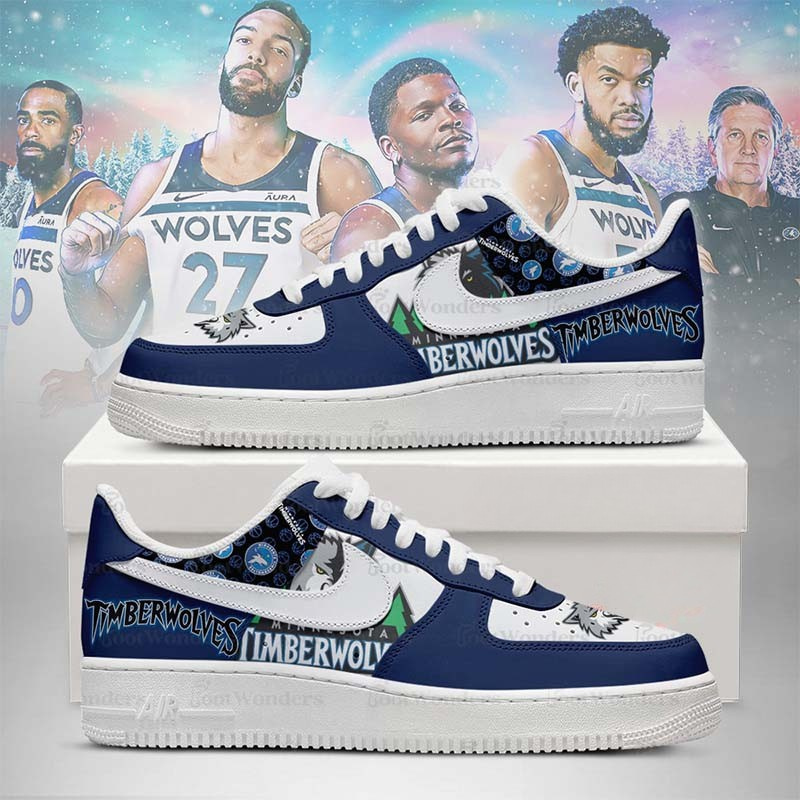 [HOT DEAL] NEW CUSTOMIZED NBA05 MTW MINNESOTA TIMBERWOLVES AF1 SHOES