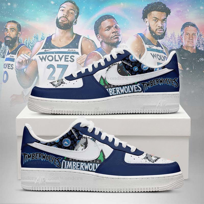 [HOT DEAL] NEW CUSTOMIZED NBA05 MTW MINNESOTA TIMBERWOLVES AF1 SHOES
