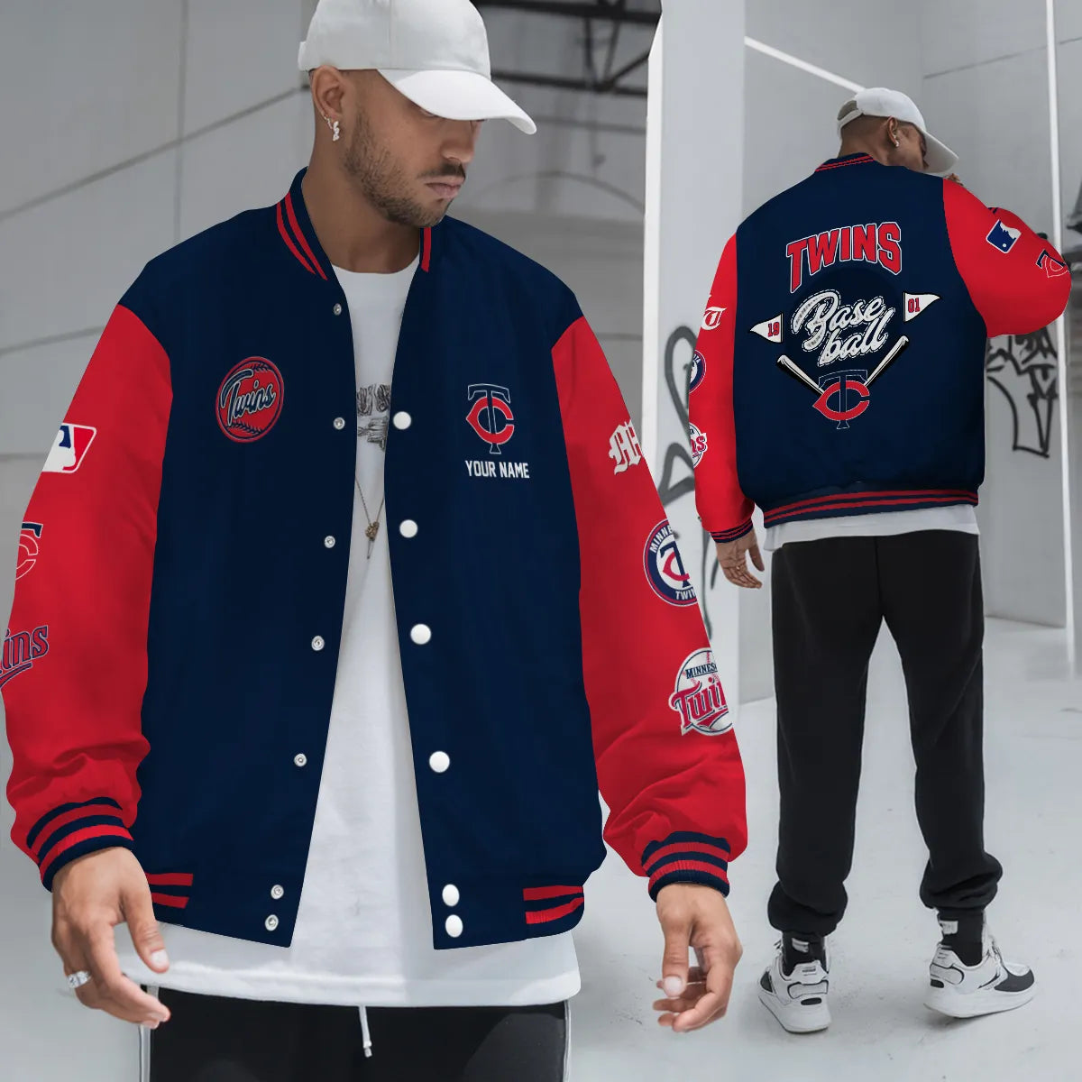 LIMITED EDITION - NEW PREMIUM MLB22 MTS MINNESOTA TWINS SATIN VARSITY JACKET