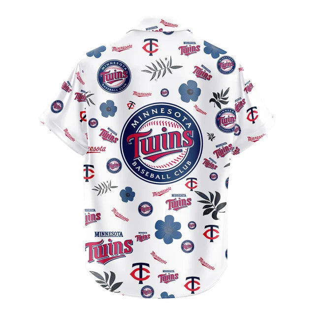 LIMITED EDITION - NEW CUSTOMIZED MLB22 MTS MINNESOTA TWINS UNISEX HAWAIIAN SHIRT & SHORTS SET