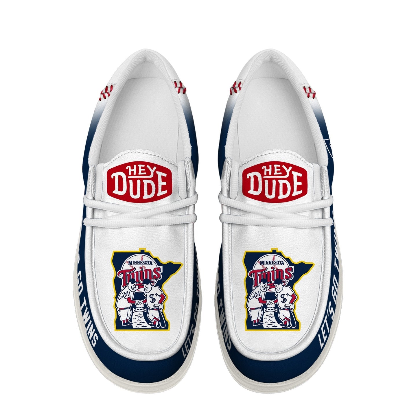 LIMITED EDITION - NEW CUSTOMIZED MLB22 MTS MINNESOTA TWINS LOAFER SHOES