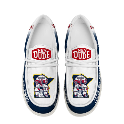 LIMITED EDITION - NEW CUSTOMIZED MLB22 MTS MINNESOTA TWINS LOAFER SHOES