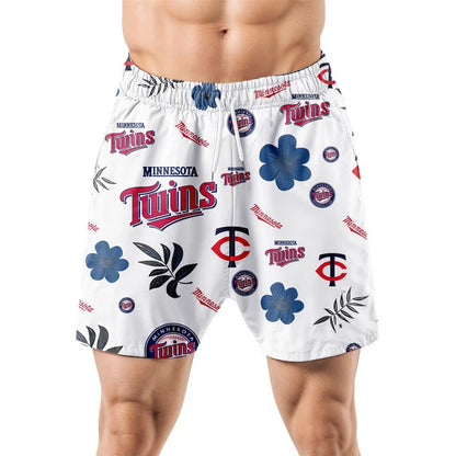 LIMITED EDITION - NEW CUSTOMIZED MLB22 MTS MINNESOTA TWINS UNISEX HAWAIIAN SHIRT & SHORTS SET