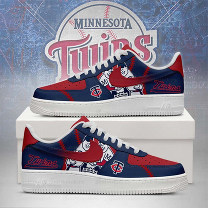 LIMITED EDITION - NEW CUSTOMIZED MLB22 MN TWINS AF1 SHOES