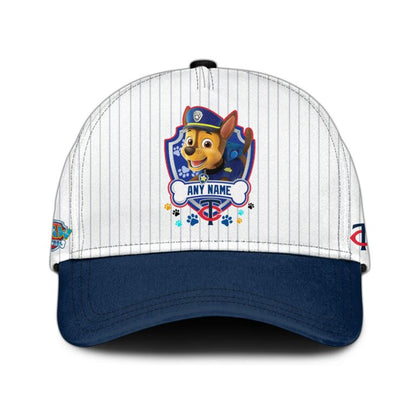 LIMITED EDITION - NEW CUSTOMIZED MLB22 MTS MINNESOTA TWINS x PAW PATROL BASEBALL JERSEY & CAP