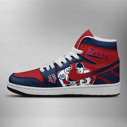 LIMITED EDITION - NEW CUSTOMIZED MLB22 MTS MINNESOTA TWINS AIR JORDAN SNEAKERS