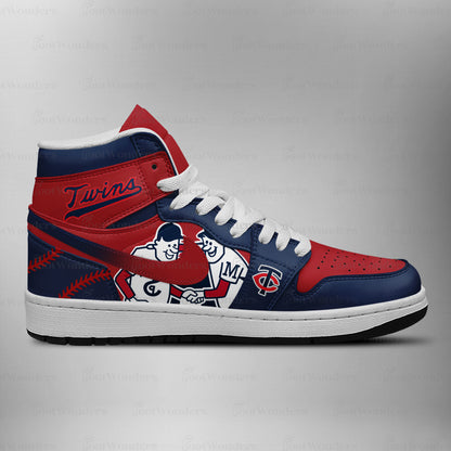 LIMITED EDITION - NEW CUSTOMIZED MLB22 MTS MINNESOTA TWINS AIR JORDAN SNEAKERS