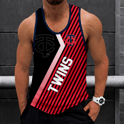 LIMITED EDITION - NEW CUSTOMIZED MLB22 MINNESOTA TWINS UNISEX TANK TOP