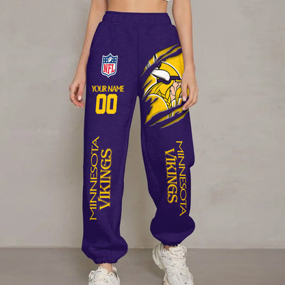 LIMITED EDITION - NEW PREMIUM NFL05 MVK MINNESOTA VIKINGS UNISEX LONG PANTS