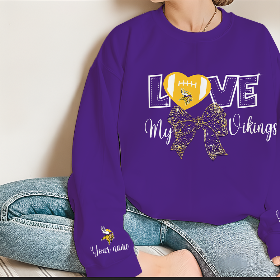 LIMITED EDITION - NEW CUSTOMIZED NFL05 MVK MINNESOTA VIKINGS UNISEX T-SHIRT, POLO, HOODIE & JACKETS