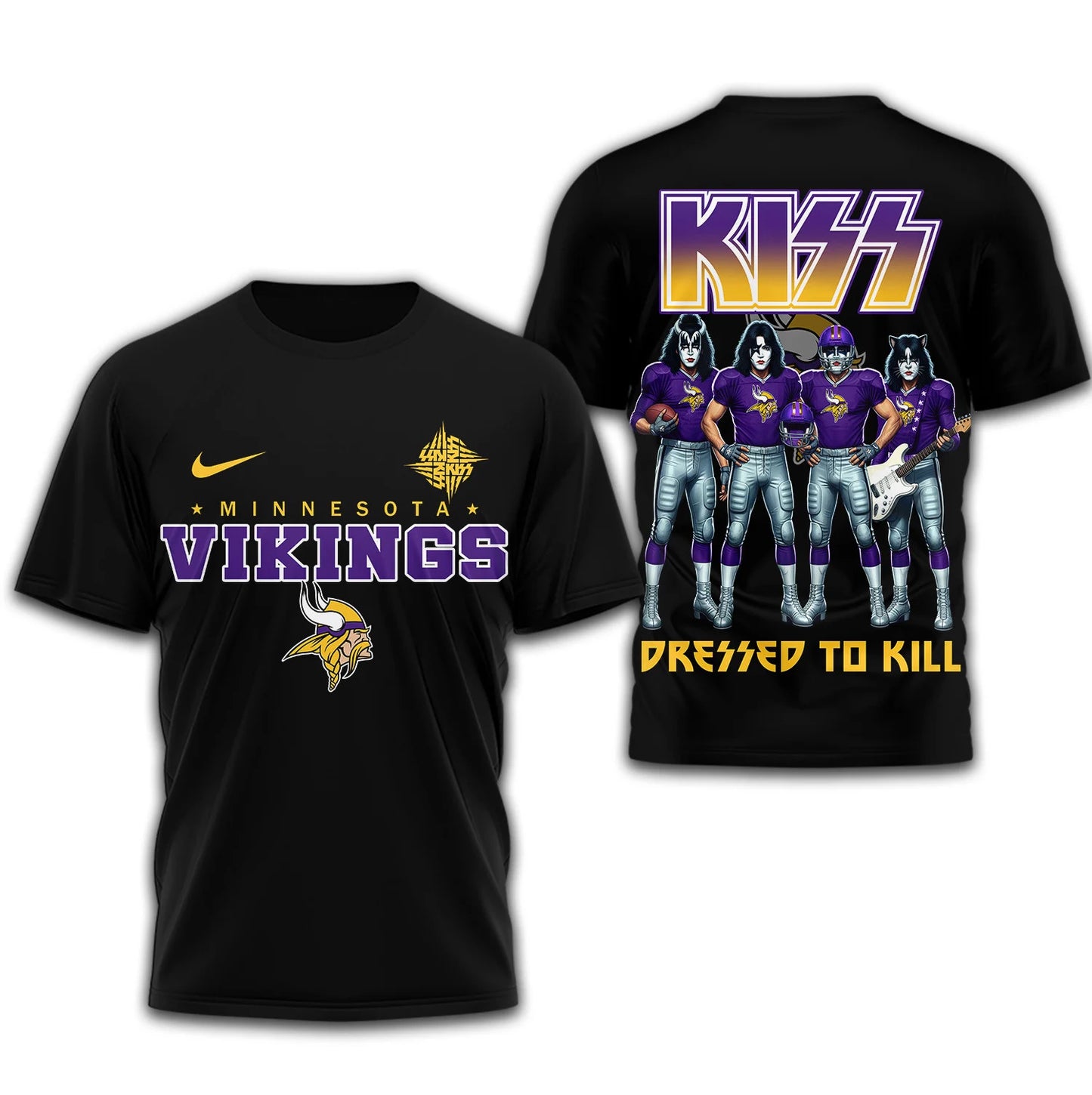 LIMITED EDITION - NEW CUSTOMIZED NFL05 MVK MINNESOTA VIKINGS T-SHIRT | MULTIPLE COLORS AVAILABLE
