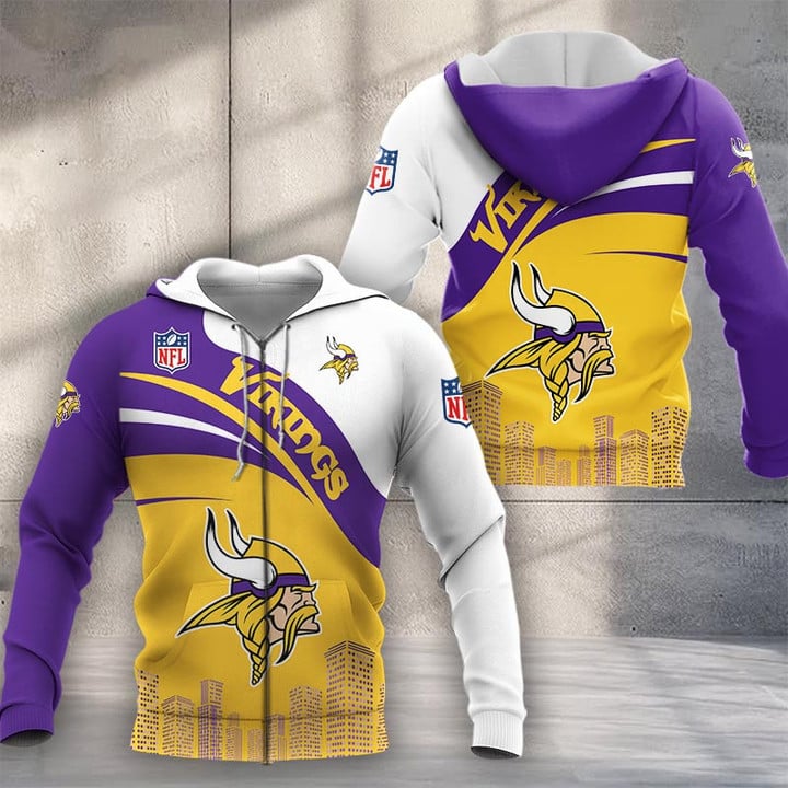 LIMITED EDITION - NEW CUSTOMIZED NFL05 MVK MINNESOTA VIKINGS UNISEX T-SHIRT, POLO, HOODIE & JACKETS