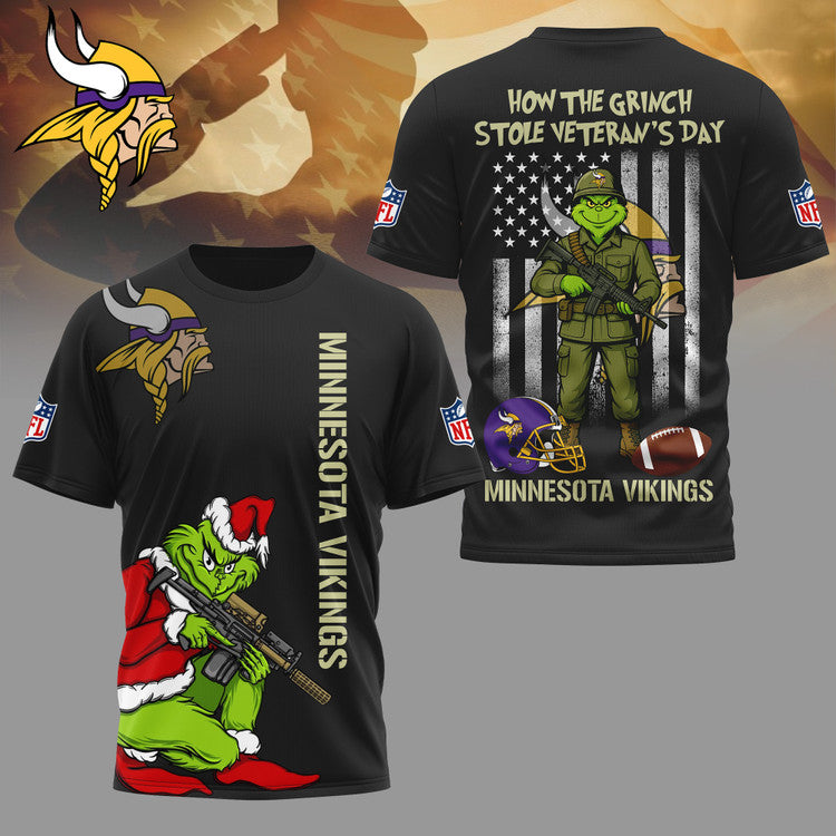 LIMITED EDITION - NEW CUSTOMIZED NFL05 MVK MINNESOTA VIKINGS 3D SHIRT