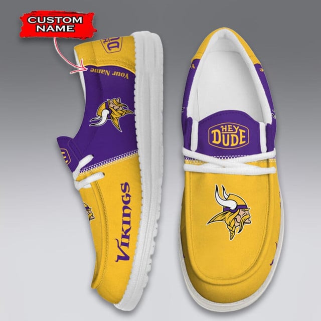 LIMITED EDITION - NEW CUSTOMIZED NFL05 MVK MINNESOTA VIKINGS LOAFER SHOES