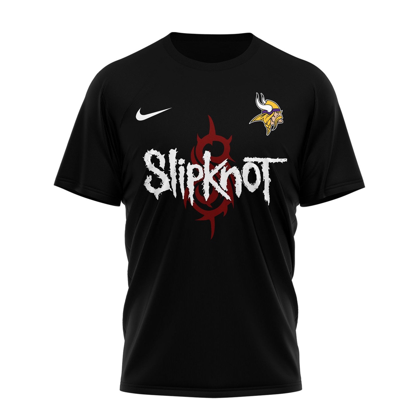LIMITED EDITION - NEW CUSTOMIZED NFL05 MVK MINNESOTA VIKINGS SLIPKNOT 3D SHIRT